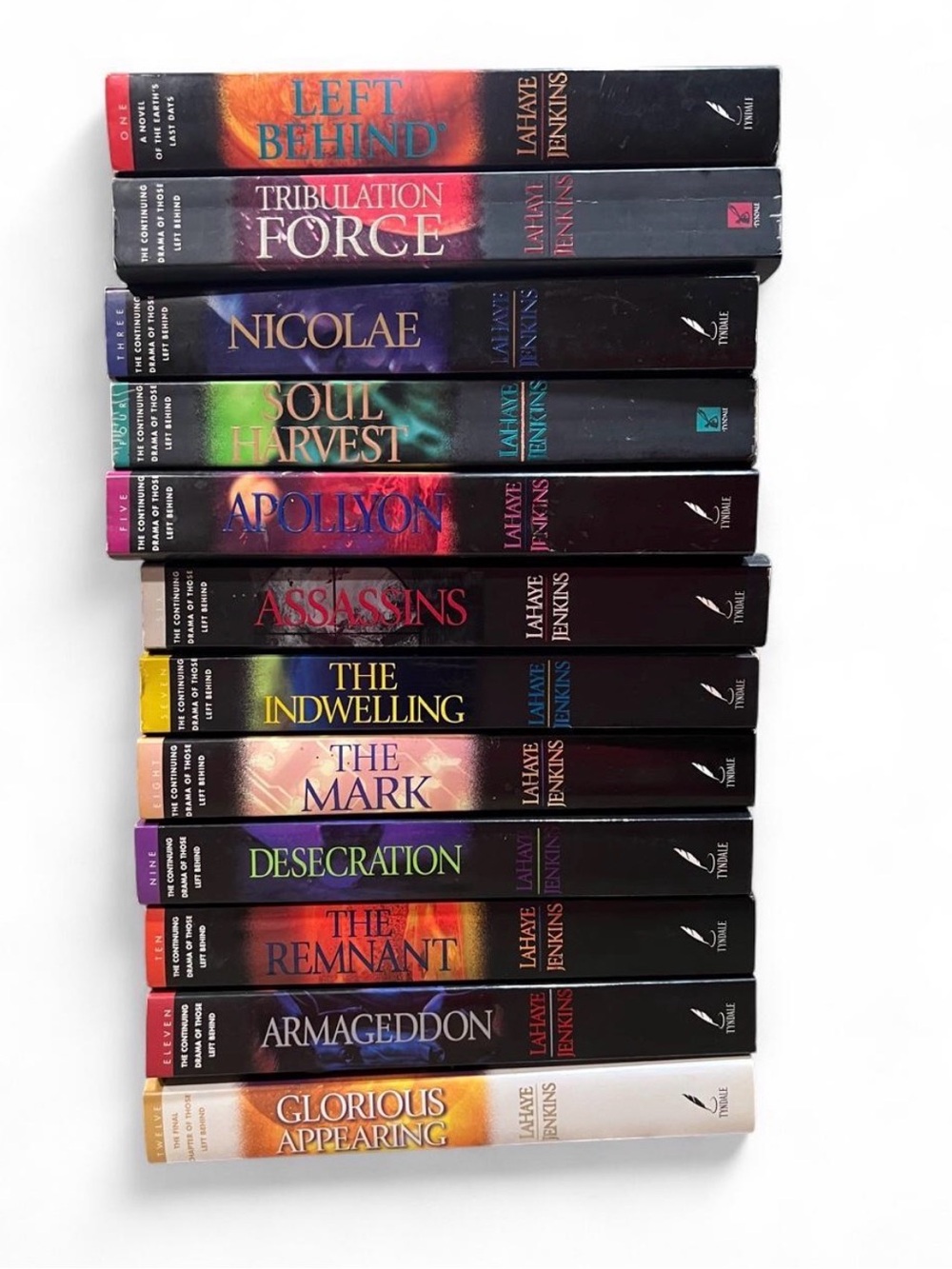 Left Behind Series Paperback Book Set - Multi-Color Spines